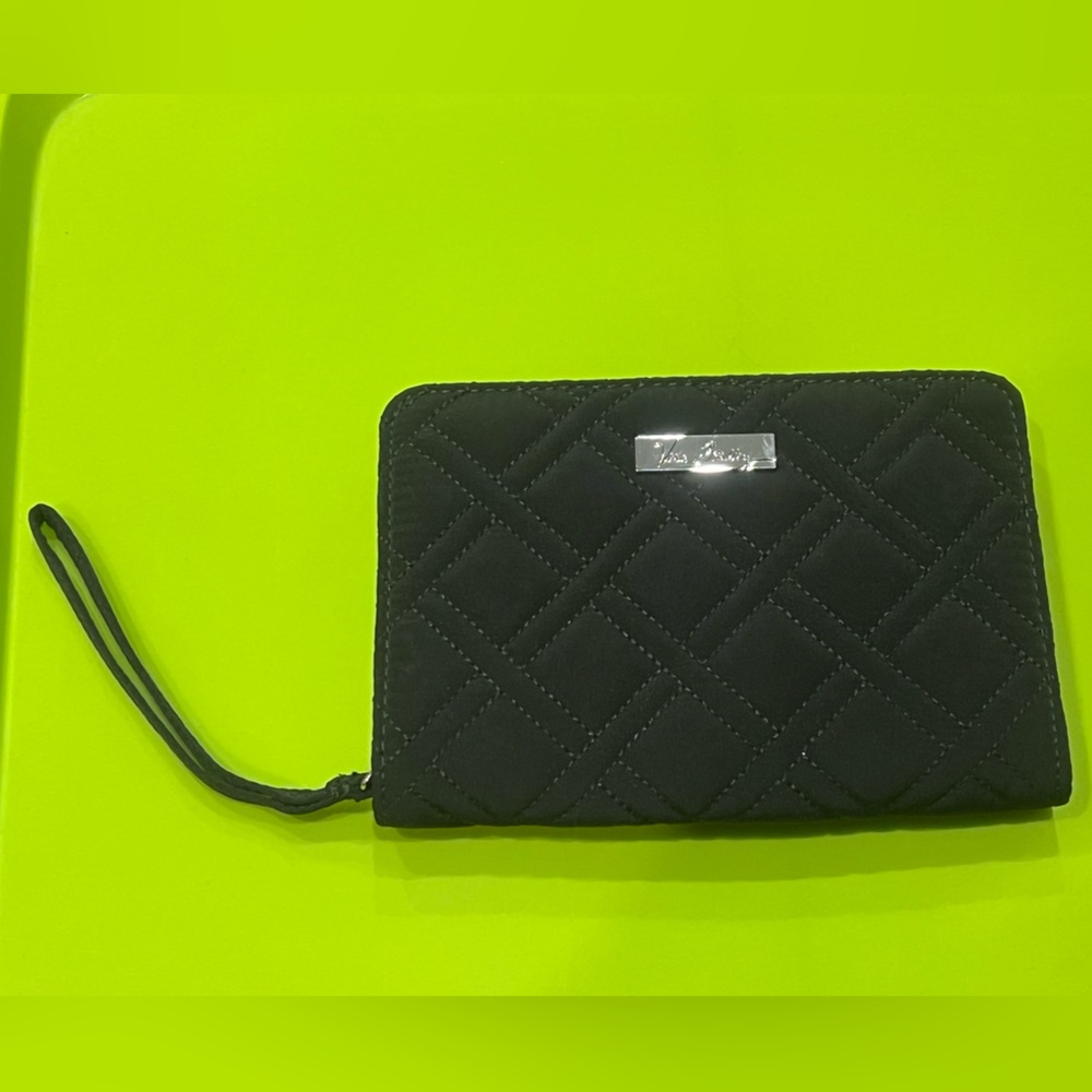 Vera Bradley Black Quilted Wallet - New Without Tags
